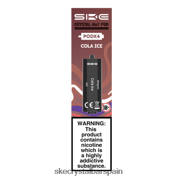 SKE- JH2B86100 crystal 2400 cápsulas precargadas 4 en 1 - paquete de 4 varios sabores SKE vape crystal